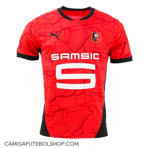 Camisa de time de futebol Stade Rennais Replicas 1º Equipamento 2024-25 Manga Curta